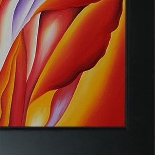  Red Canna Canvas Art by Georgia OKeeffe Modern   31 X 27