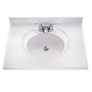 American Standard 25 Astra Bathroom Vanity Top in White