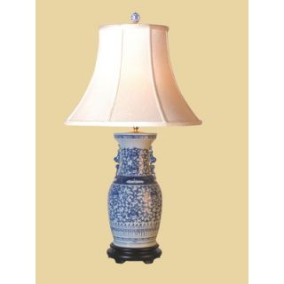 Oriental Furniture 30 Inch Classic Blue and White Lamp   LAMP