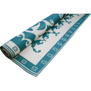 Koko Company Teal/Offwhite Optic Floormat
