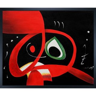  The Red Sun) Canvas Art by Joan Miro Surrealism   31 X 27