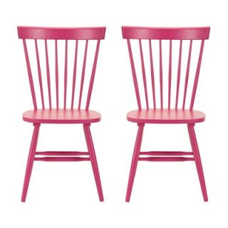 Safavieh Joslyn Chair in Raspberry (Set of 2)   AMH8500D SET2