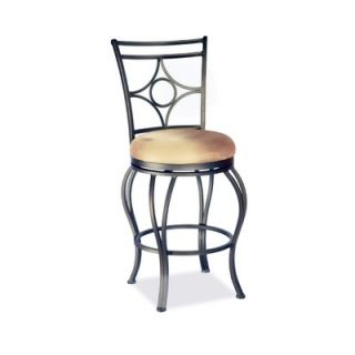 Chintaly 30 Memory Swivel Bar Stool with Low Round Seat