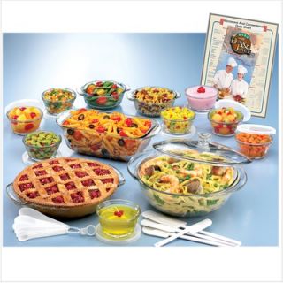 Anchor Hocking 33 Piece Expressions Ovenware Set   1733CLEAR