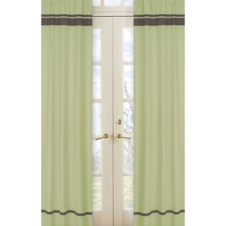 Sweet Jojo Designs Green and Brown Hotel Window Panels (Set of 2