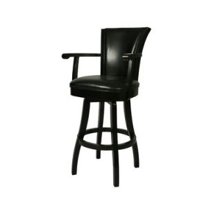  Furniture Glenwood 30 Leather Barstool with Arms   GL 217 30 FB 86