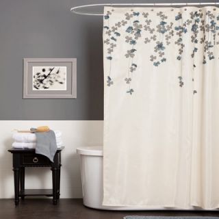 Lush Decor Flower Drop Shower Curtain