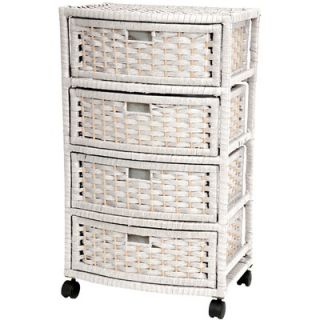 Oriental Furniture 29 Chest of Drawers in White   JH09 051 4 WHT
