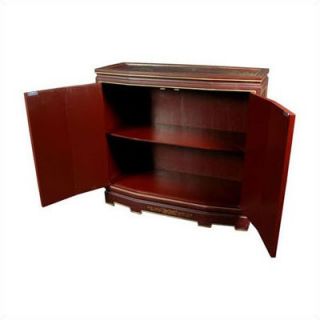  Furniture Japanese Slant Front Cabinet Red Crackle    32