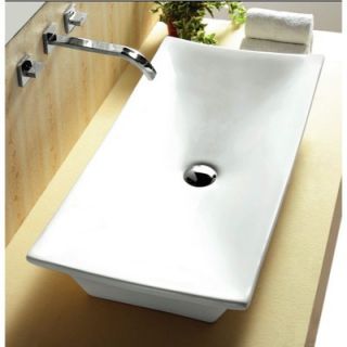 Caracalla 31.5 X 5.43 Rectangular Single Hole Bathroom Vessel Sink