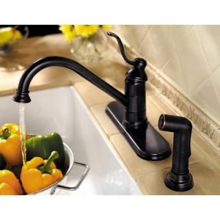 Price Pfister Portland One Handle Kitchen Faucet with Sidespray