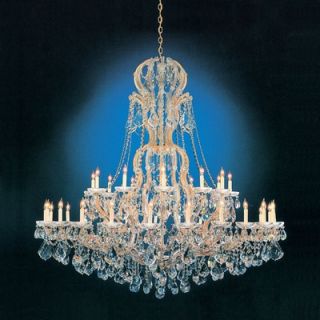 Crystorama Bohemian Crystal 37 Light Candle Chandelier   4460 CH CL