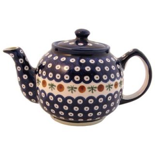 Polish Pottery 37 oz Teapot   Pattern 41A