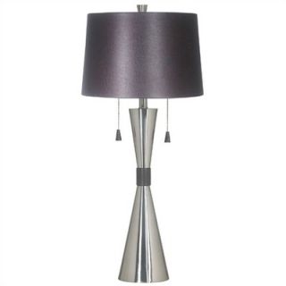 Kenroy Home Bella 32 Table Lamp in Brushed Steel