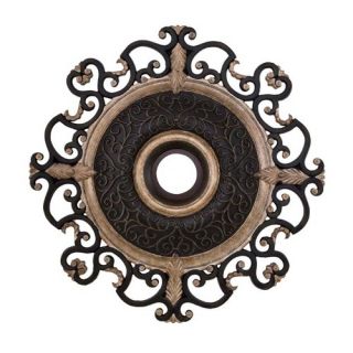 Napoli 38 Ceiling Medallion in Sterling Walnut