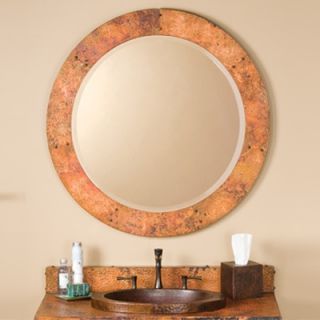 Native Trails Tuscany Round 36 Hand Hammered Copper Mirror
