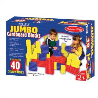 40 pc Jumbo Cardboard Building Blocks