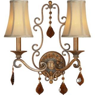 Forte Lighting Two Light Wall Sconce in Rustic Sienna   7484 02 41