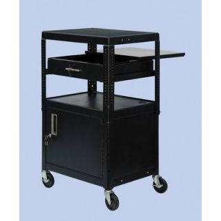 VTI 26   42 Adjustable Equipment Cart with Cabinet   MFCAB4226 E