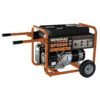 Generac 5500 Watt Gasoline Generator California Compliant GP5500