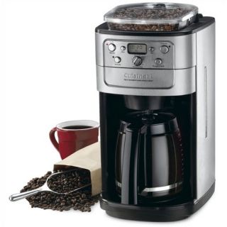 Grind and Brew 12 Cup Automatic Coffeemaker in Brushed Chrome