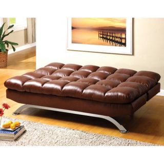 Aristo Bi Cast Leather Convertible Sofa