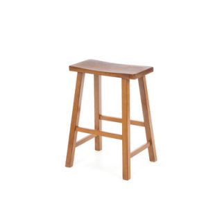 International Concepts 24 Saddleseat Counter Stool (Distressed Rustic