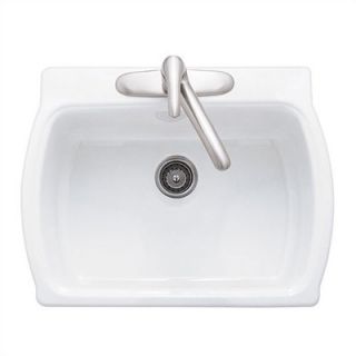 Chandler Americast Single Bowl kitchen sink with Three Hole