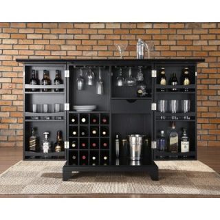 Newport Expandable Bar Cabinet in Black   KF40001CBK