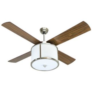 Craftmade 56 Lauren Natural 4 Blade Ceiling Fan with Remote