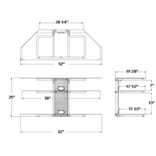 Transdeco Deco Entertainment 32 52 TV Stand