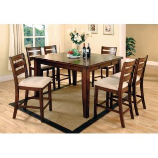  Dining Table Set in Rich Clear Brown   53 056 / 53 061 / 53 062