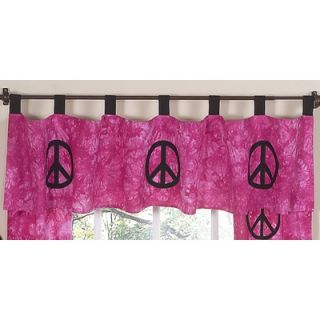 Sweet Jojo Designs Peace Pink Window Valance   Valance Peace PK