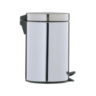Round Step On Trash Can in Stainless Steel (0.75 Gal)