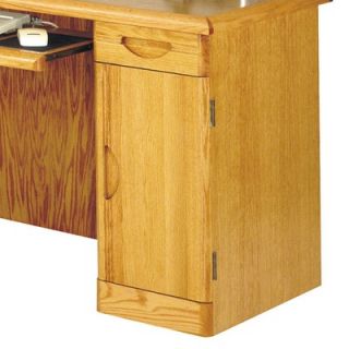 Martin Home Furnishings Waterfall L Shape Computer Desk with Hutch Top