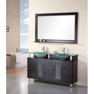 Design Element Redondo 61 Double Sink Vanity Set