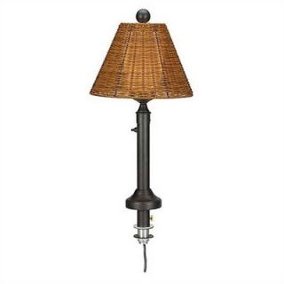 Patio Living Concepts Tahiti Outdoor Umbrella Table Lamp with Wicker