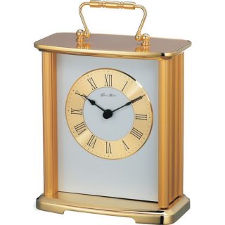 Sellier Musical Carriage Mantel Clock in Polished Brass