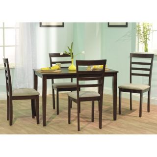 Sunset Trading Casual Dining 5 Piece Echo Dinette Set   CR H2122 65