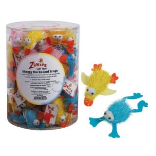 Zanies Shaggy Ducks and Frogs Canister (68 Pieces)