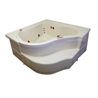 American Acrylic 60 x 60 Air Massage Deep Corner Bath Tub