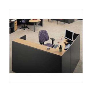 Unity Series 72 x 72 Reception Desk with Matching Three Drawer Pe