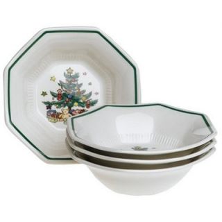 Nikko Ceramics Christmastime 6.75 All Purpose Bowl (Set of 4)   259