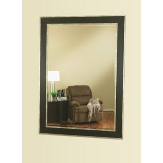 Wildon Home ® University Mirror in Black and Silver