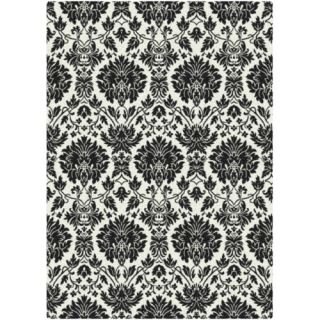 Black & White Manor Uptown Black Rug