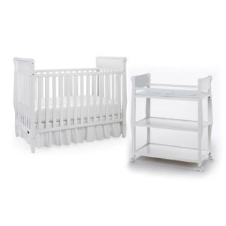 Arms Reach Co Sleeper Sleigh Bed in White   8200W / 8240