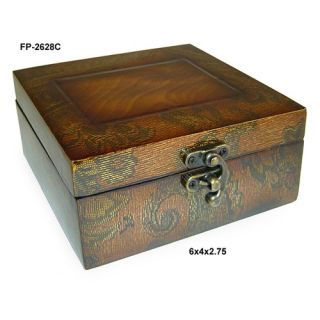  Wooden Accessory Box With Wildlife Series Turkey Print   TC19 83