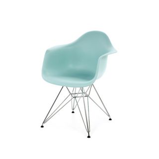 Eames DAR   Molded Plastic Arm Chair with Wire Base