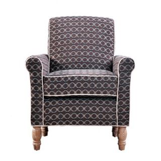 angeloHOME Harlow Moroccan Microfiber Tile Pattern Chair   340T