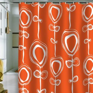 Rachael Taylor Contemporary Orange Shower Curtain